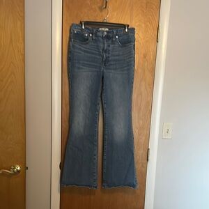 madewell flare skinny jeans